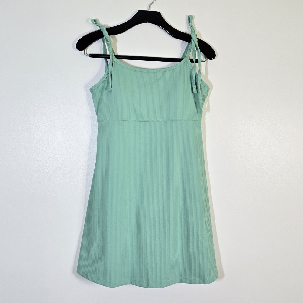NWT Anthropologie Beach Riot Liberty Mini Dress Medium Jade Skylight Gre… - Picture 4 of 10